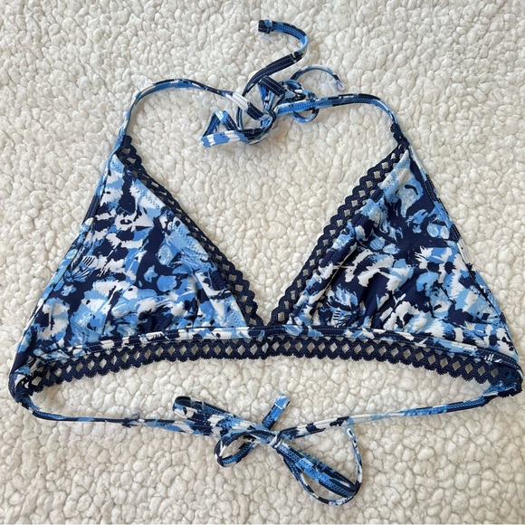 aerie Other - Aerie Blue Triangle Bikini Top